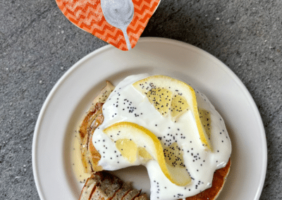 Lactose Free Lemon Pancakes