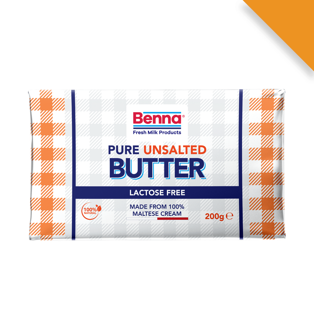 Lactose Free Pure Unsalted Butter - Benna