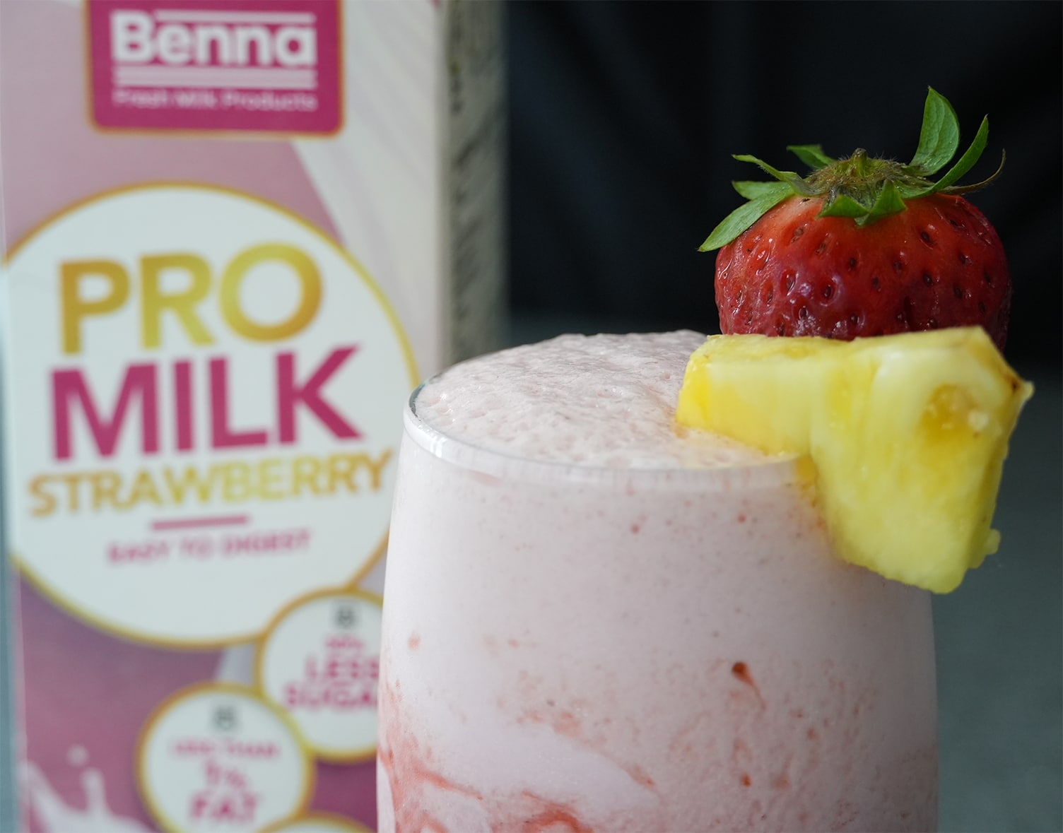 Strawberry Pineapple Milkshake - Benna