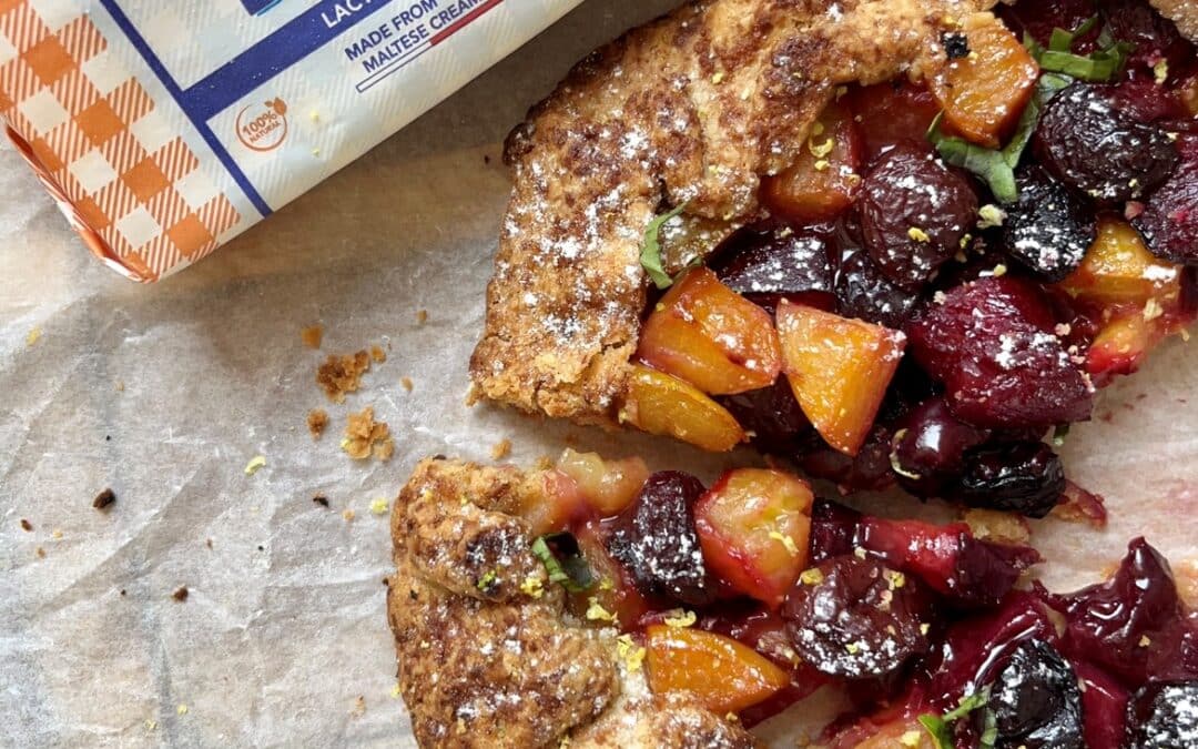 Lactose Free Cherry & Plum Galette