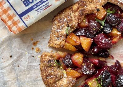 Lactose Free Cherry & Plum Galette