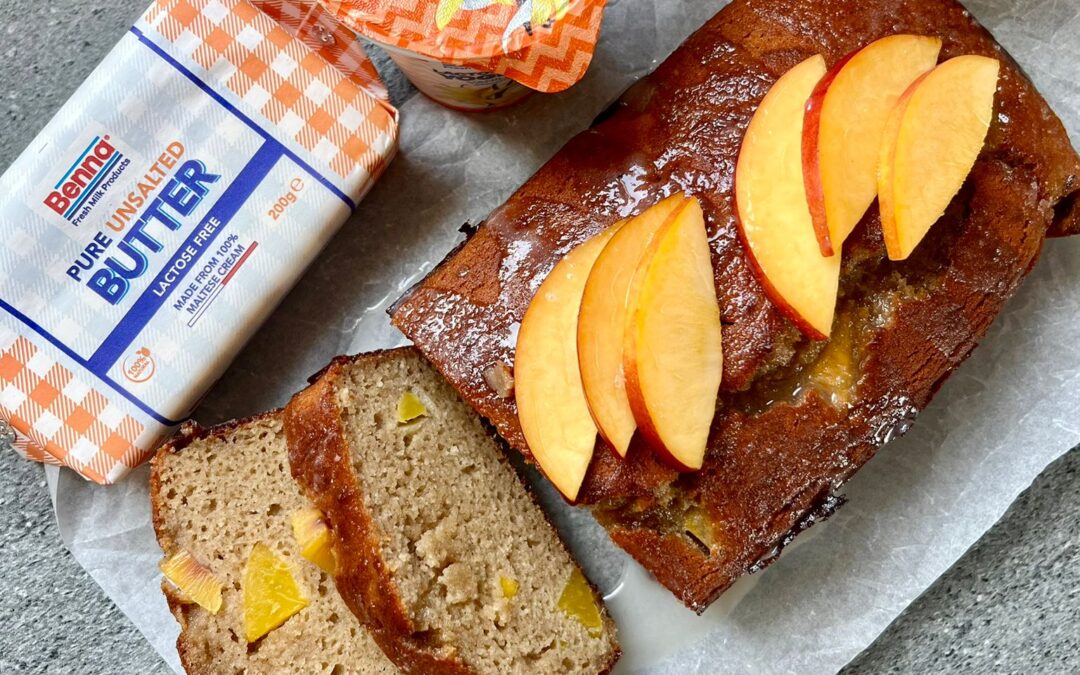 Cinnamon Peach Yogurt Cake