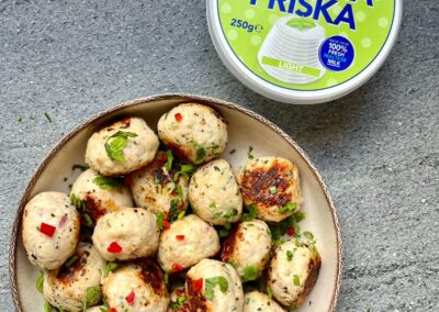 Baked Chicken Irkotta Meatballs