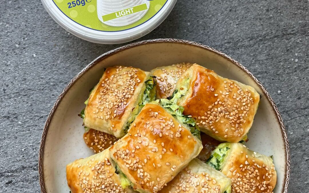 Spinach and Irkotta Roll Ups